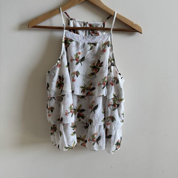 Y2K Vintage Abercrombie & Fitch Women's Medium Shirt Cami Babydoll Fairy Sheer - Picture 5 of 12